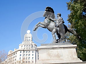 Barcelona Placa de Catalunya plaza de cataluna photo