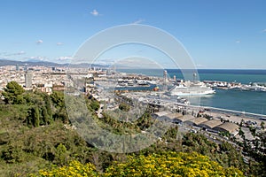 Barcelona Port Cruise Ship Summer Tourism