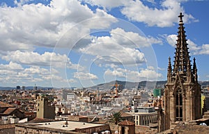 Barcelona roofs