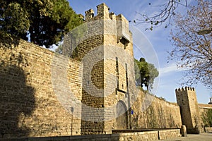 Barcelona's medieval walls.