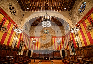 Barcelona's Town Hall, Barcelona, Spain