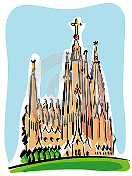 Barcelona (the Sagrada Familia)