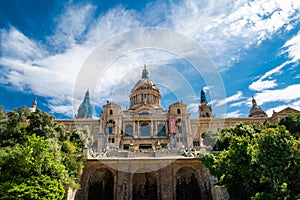 Barcelona, Spain - April, 2019: National Art Museum in Barcelona, Spain photo