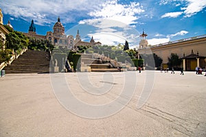 Barcelona, Spain - April, 2019: National Art Museum in Barcelona, Spain photo