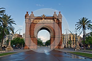 Barcelona Spain Arc triumph