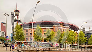 BARCELONA, SPAIN - Aug 30, 2018: View of Las Arenas shopping in Barcelona