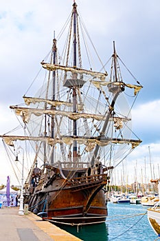 El Galeon ship, a 17th Century Spanish Galleon Replica vessel photo