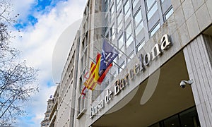 Borsa de Barcelona stock exchange in Barcelona, Spain