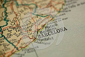 Barcelona Spain Map