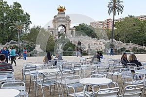 Fountain Grand Cascade in the Park of Ciutadella, Barcelona