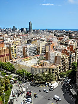 Barcelona Spain - View From La Sagrada Familia