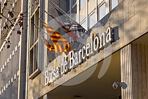 Barcelona Stock Market building, Borsa de Barcelona, Catalonia, Spain