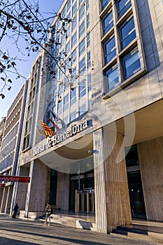 Barcelona Stock Market building, Borsa de Barcelona, Catalonia, Spain