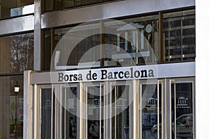 Barcelona Stock Market building, Borsa de Barcelona, Catalonia, Spain