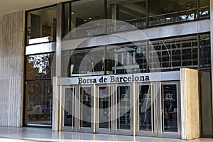 Barcelona Stock Market building, Borsa de Barcelona, Catalonia, Spain