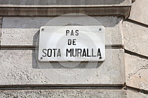 Barcelona street sign