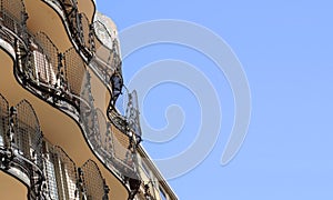 Barcelona streets in historic center