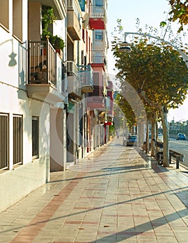 Barcelona suburban street