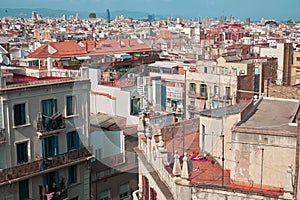 Barcelona view from above