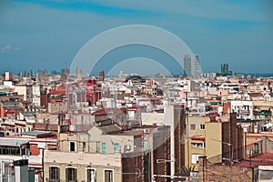 Barcelona view from above