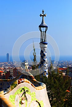 Barcelona view from Park Guell photo