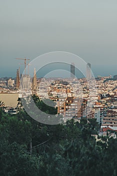 Barcelona view, Sagrada Familia photo