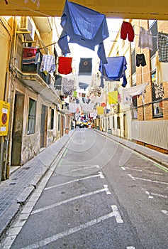 Barceloneta street at parties, Barcelona