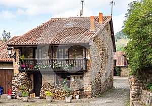 Barcena Mayor, Cabuerniga valley in Cantabria, Spain