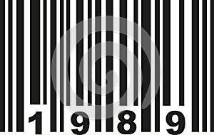 Barcode 1989 vector