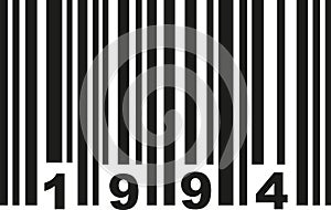 Barcode 1994 vector