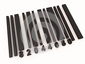 Barcode 3d detail