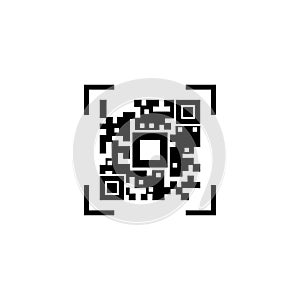 barcode check icon vector illustration template design