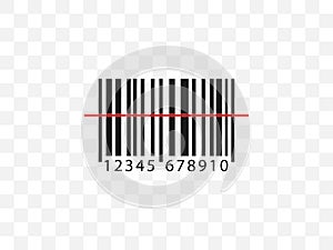 Barcode, code icon. Vector illustration, flat design