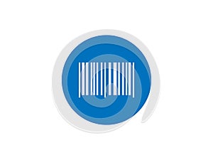 Barcode, code icon. Vector illustration, flat design