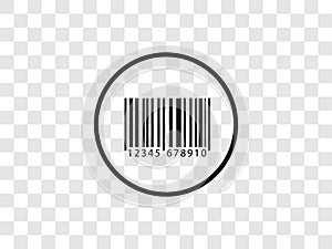Barcode, code icon. Vector illustration, flat design