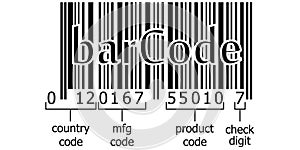 Barcode decoding numeric code photo