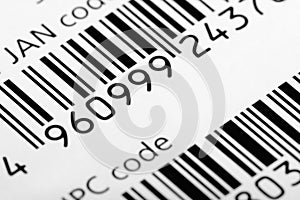 Barcode, diagonal view