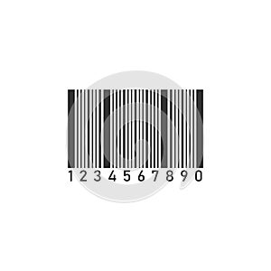 Barcode icon flat
