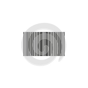 Barcode icon isolated on a white background