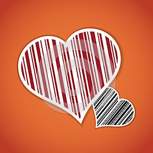 Barcode image with heart symbol
