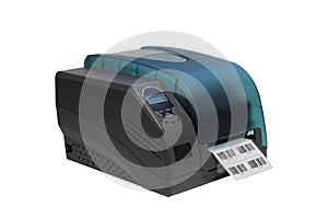 Barcode label printer photo