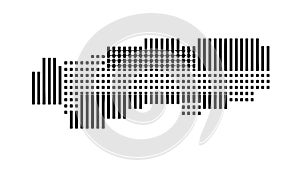 Barcode-like Data Pattern: Abstract Digital Information Graphic, vector design Generative AI