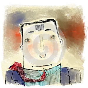 Barcode man