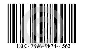 Barcode.Barcode vector.A simple black barcode like it is used on nearly all products