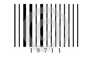 Barcode.Barcode vector.A simple black barcode like it is used on nearly all products