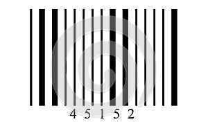 Barcode.Barcode vector.A simple black barcode like it is used on nearly all products