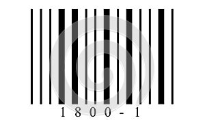 Barcode.Barcode vector.A simple black barcode like it is used on nearly all products