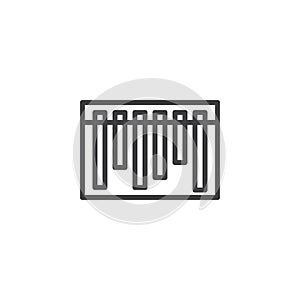 Barcode outline icon