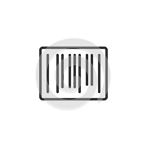 Barcode outline icon
