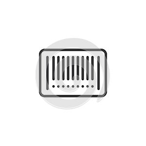 Barcode outline icon